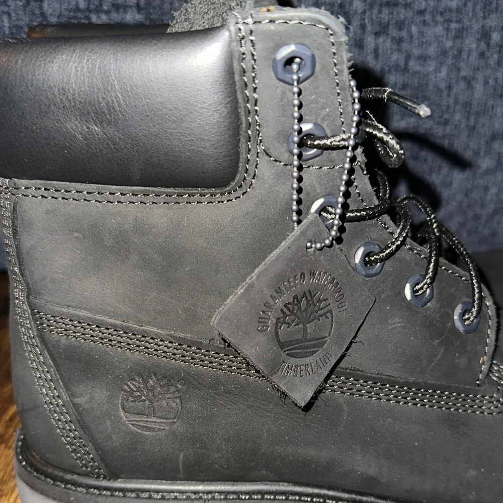 Timberland Premium 6-Inch Waterproof Boots - Black Nubuck - Mens 11